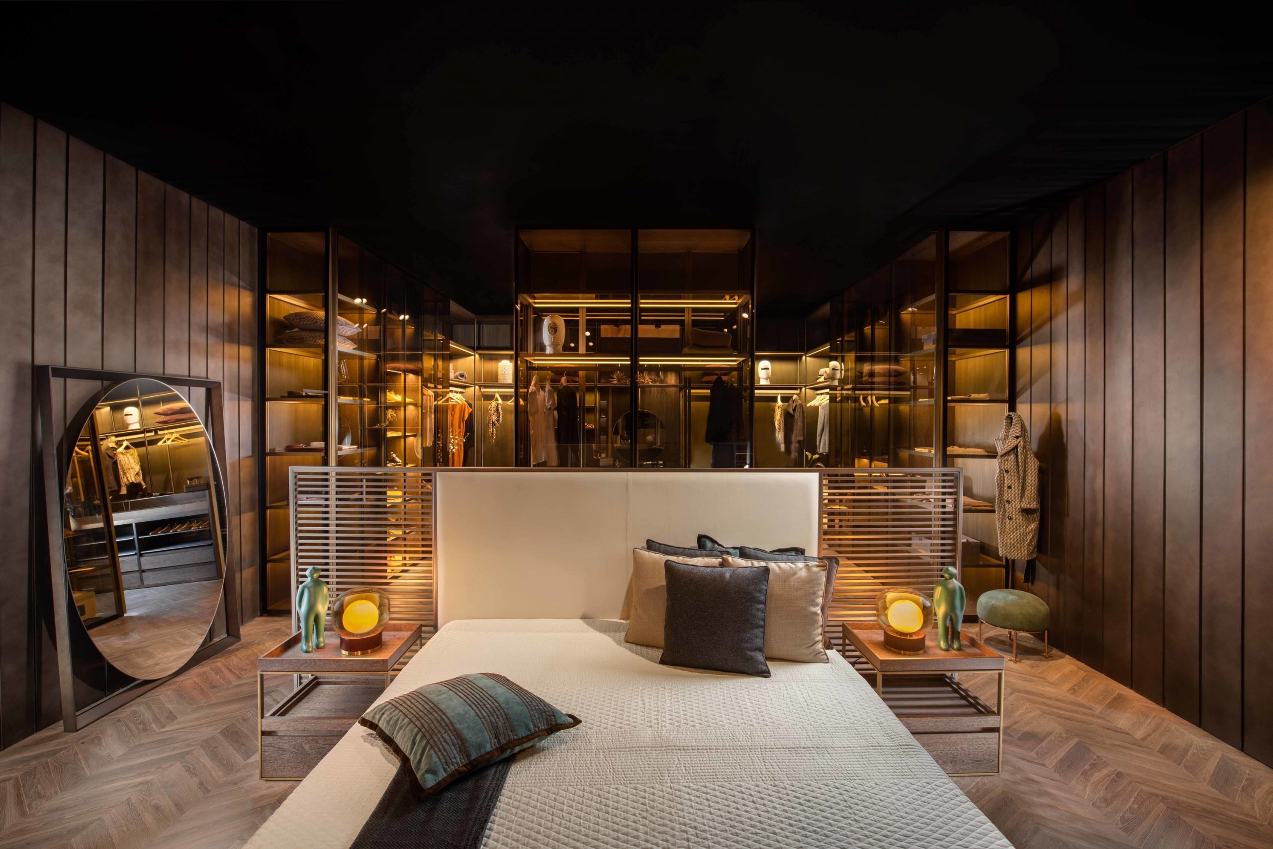 Merging your bedroom and dressing area with walk-in wardrobes.