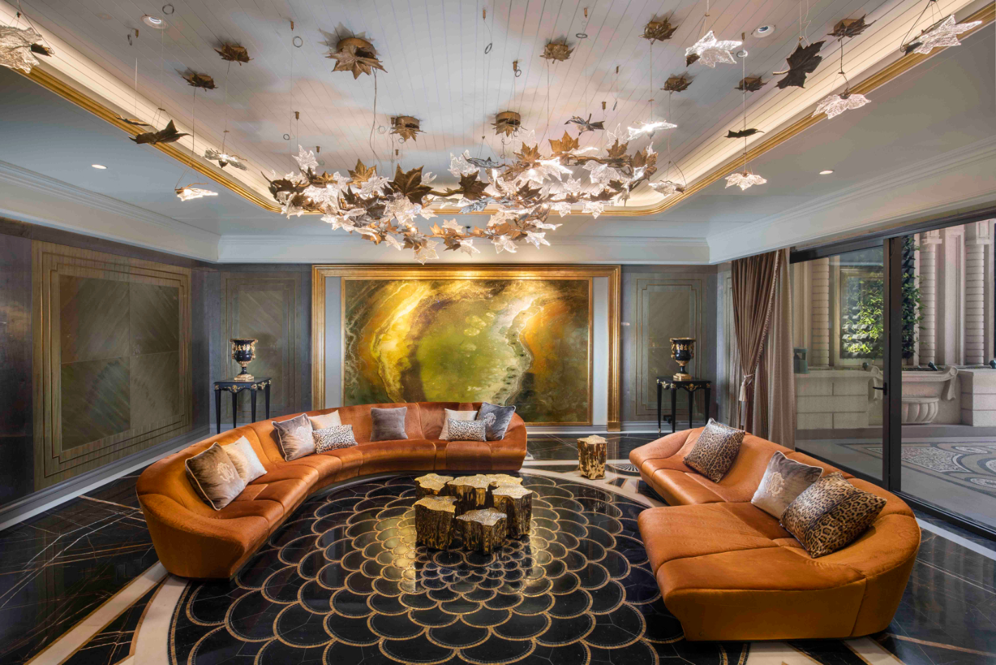 modern french living room
