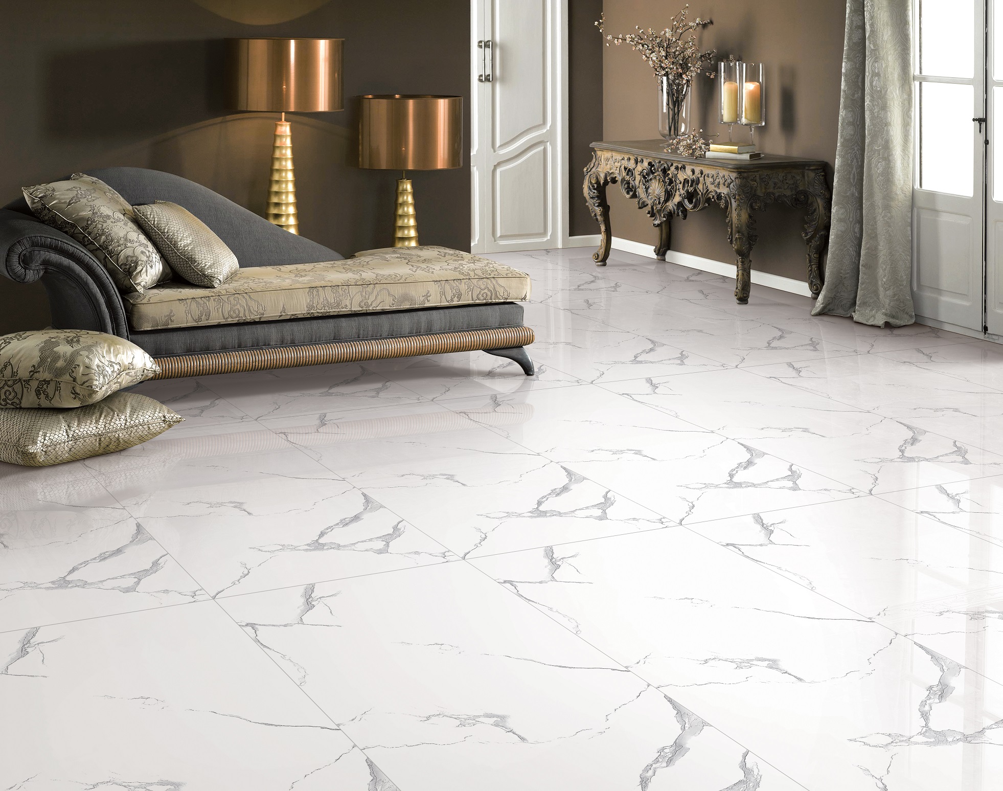 Alabaster white colour tiles collection that brings space into a room -  Architect and Interiors India