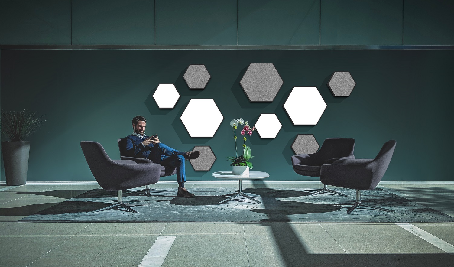 Make a glowing statement with Hex Area Luminaire by Eureka Architect