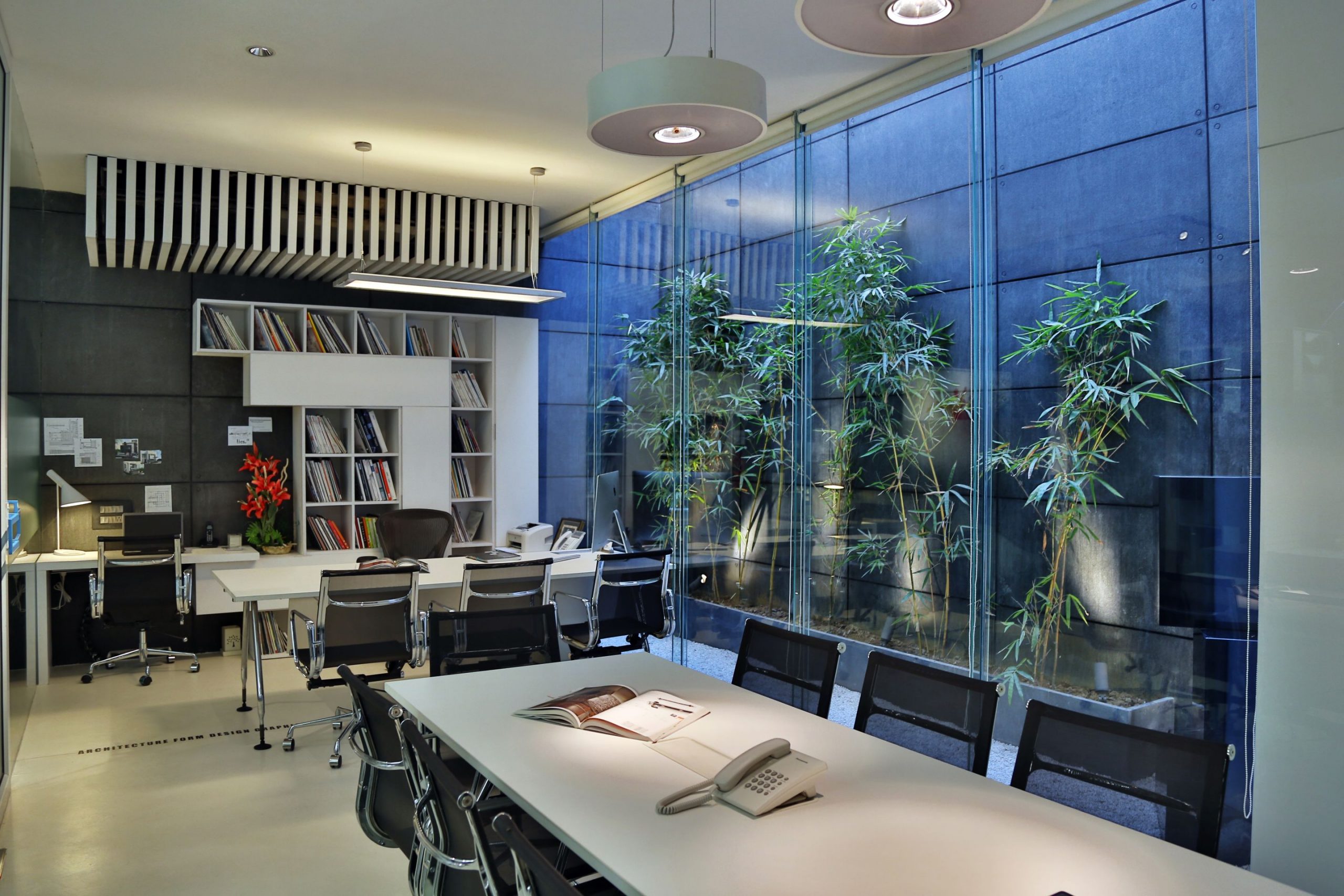 A contemporary and minimalistic workspace houses the Cityspace’82 ...