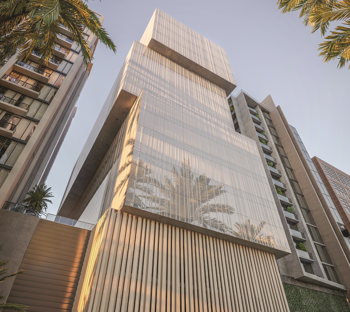 UKbased OAOA have designed an office building in Bahrain with panoramic views of the city and