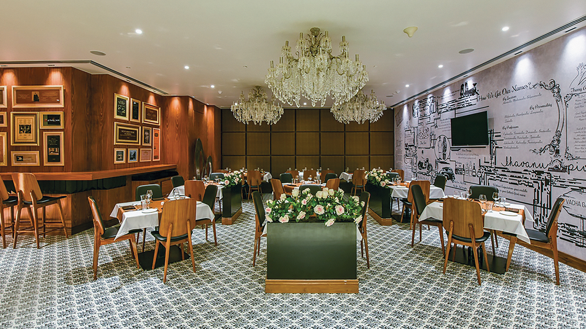 A fine dine restaurant in Mumbai designed by Seedle by DC Group