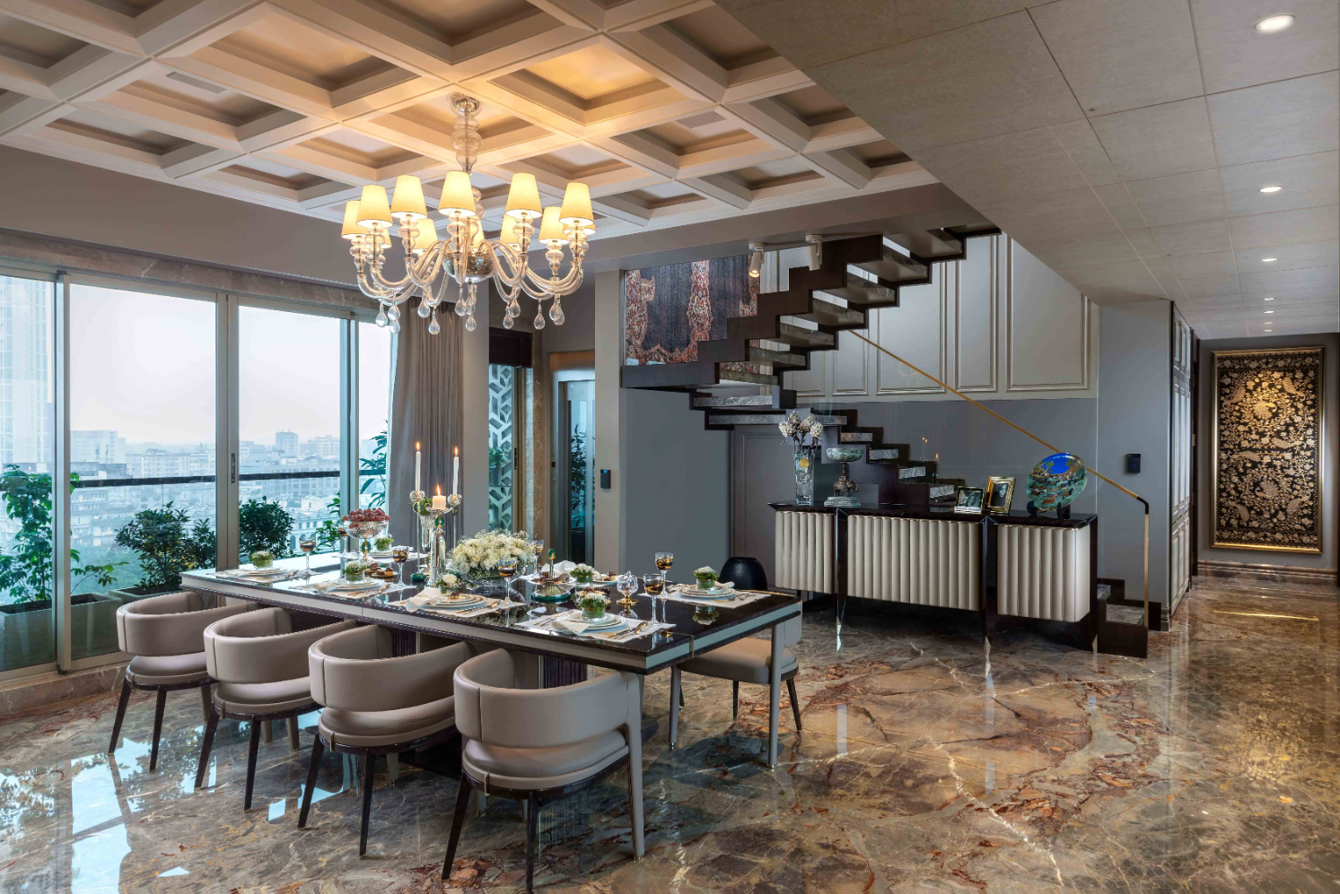 Exquisite highend dining room that finely balances being iconic and thoughtful Architect and