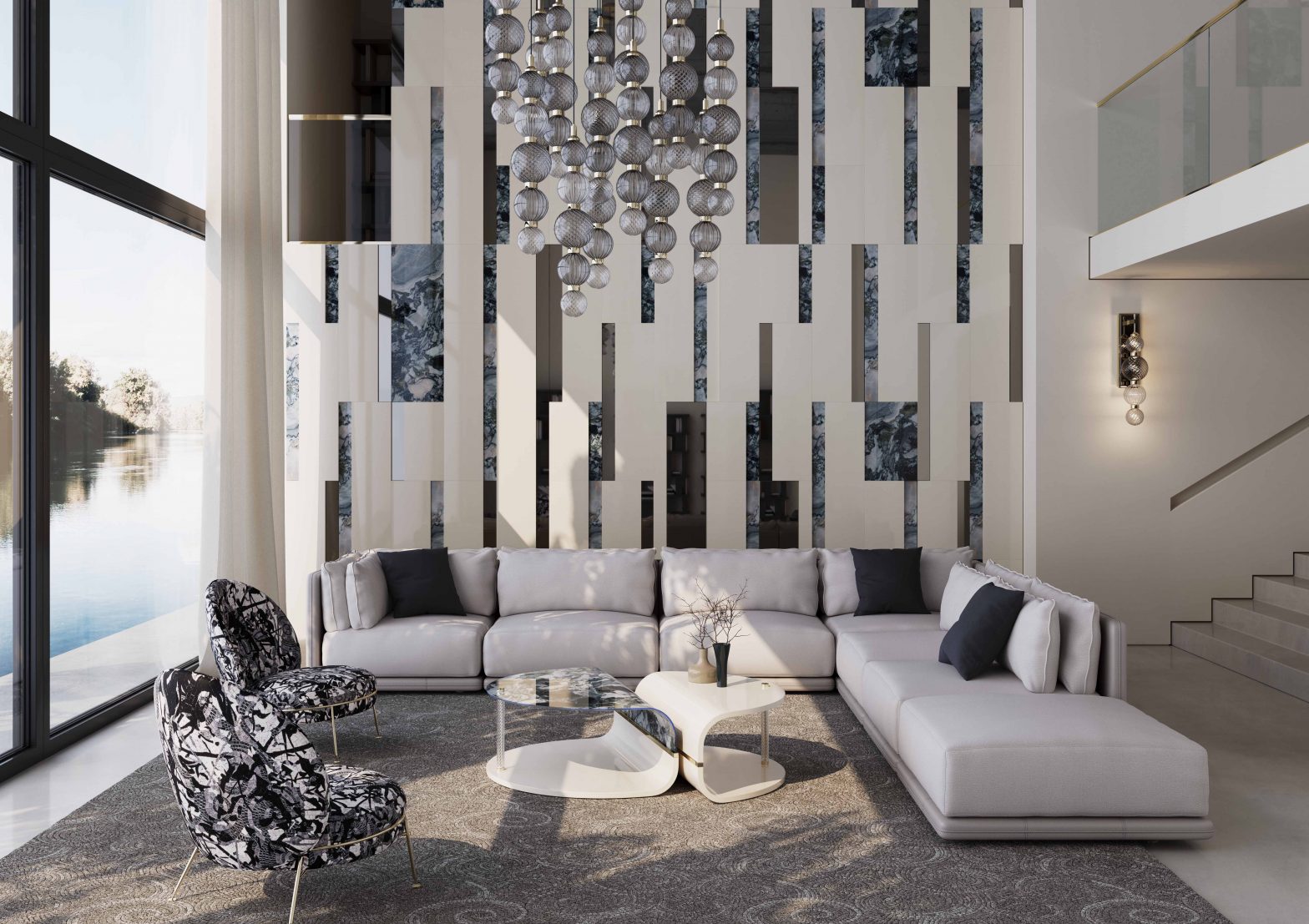 Add stunning sculptural depth to your spaces with the Mars coffee table