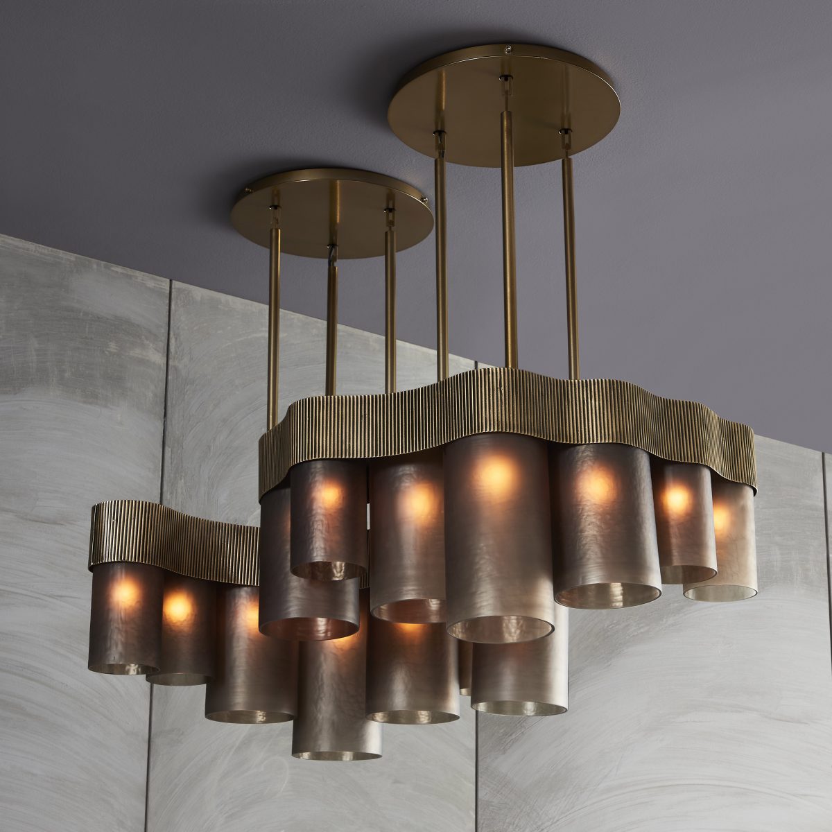 Immerse in iridescent delight with these exquisite chandeliers