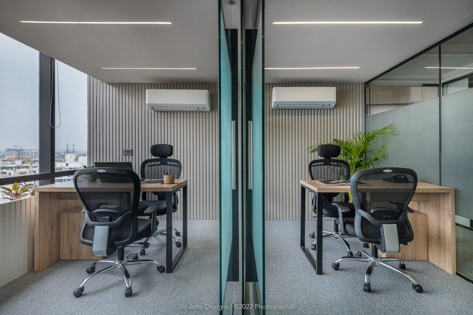 Squelette Design This Ahmedabad office by Squelette Design is an intelligently crafted ...