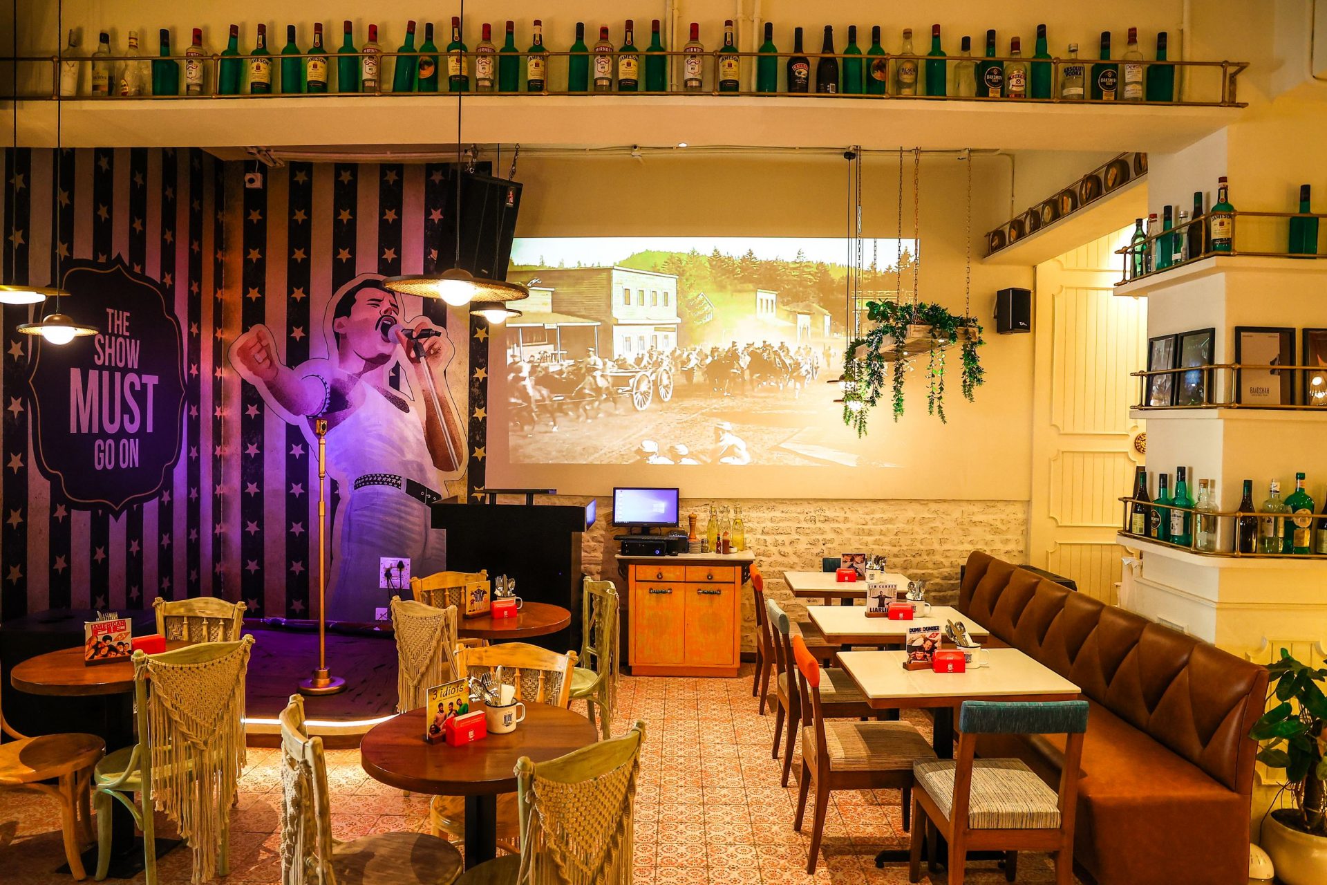 Tune into a cinematic set up of retro classics at this Mumbai cafe Architect and Interiors India