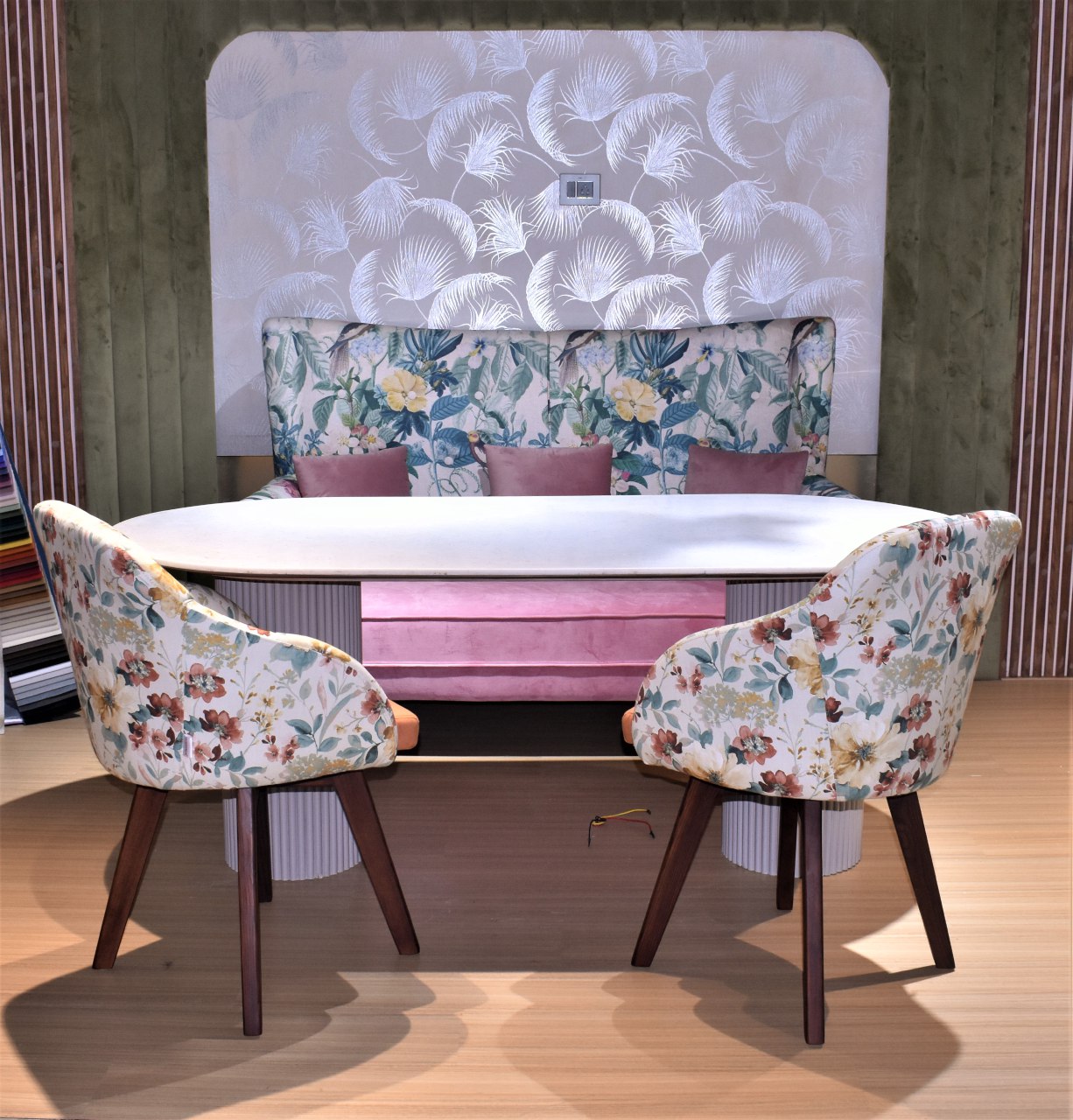 Recycled materials get a luxurious look in this furniture collection