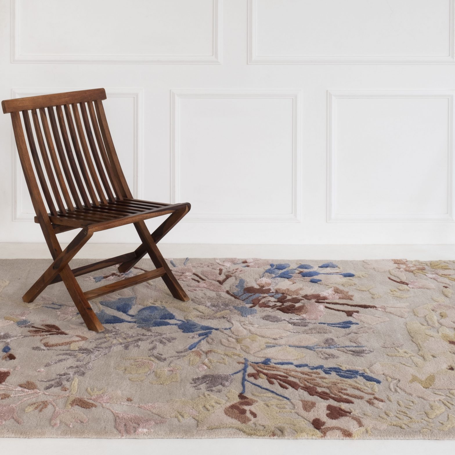 New Zealand wool and bamboo silk make this Wild Flower carpet collection Architect and