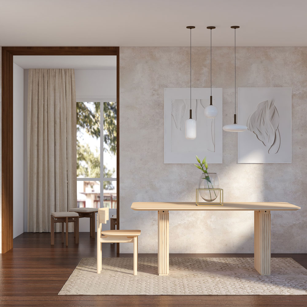 Elevate minimal spaces with this fluted furniture collection