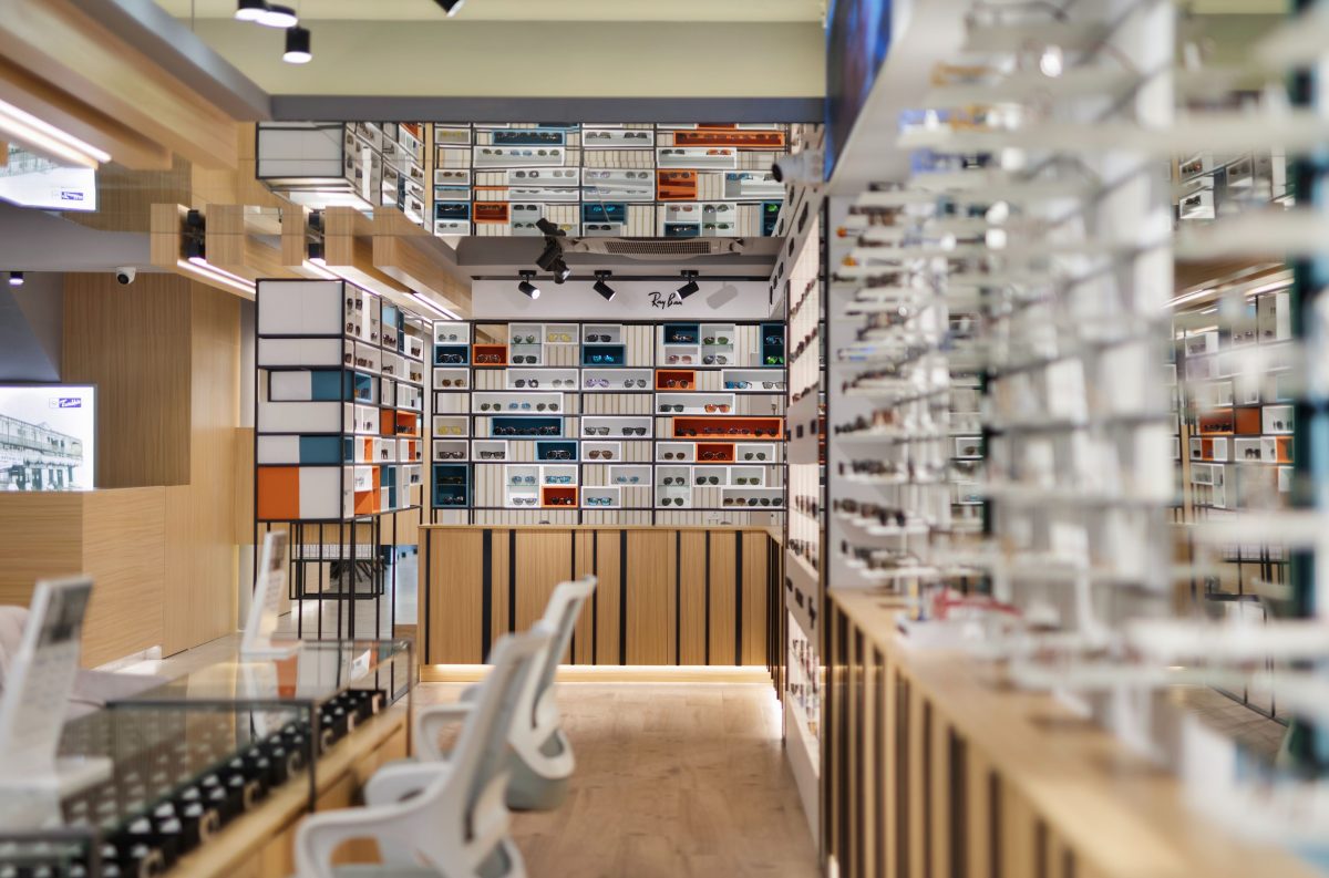 Hide and seek illusions inside Chennai s eyewear store Architect
