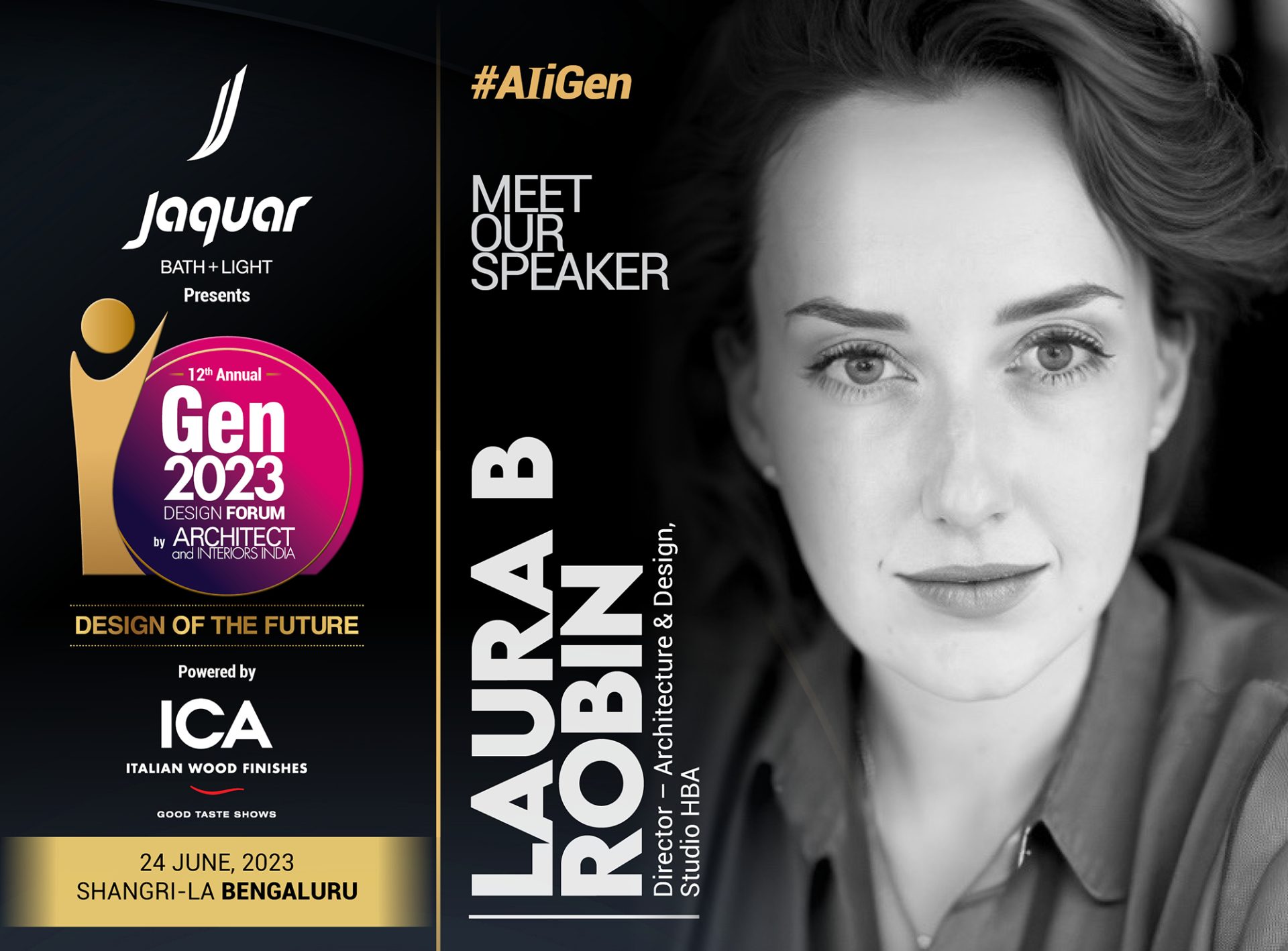 Join Laura B Robin at the iGen 2023 Design Forum - Architect and Interiors  India