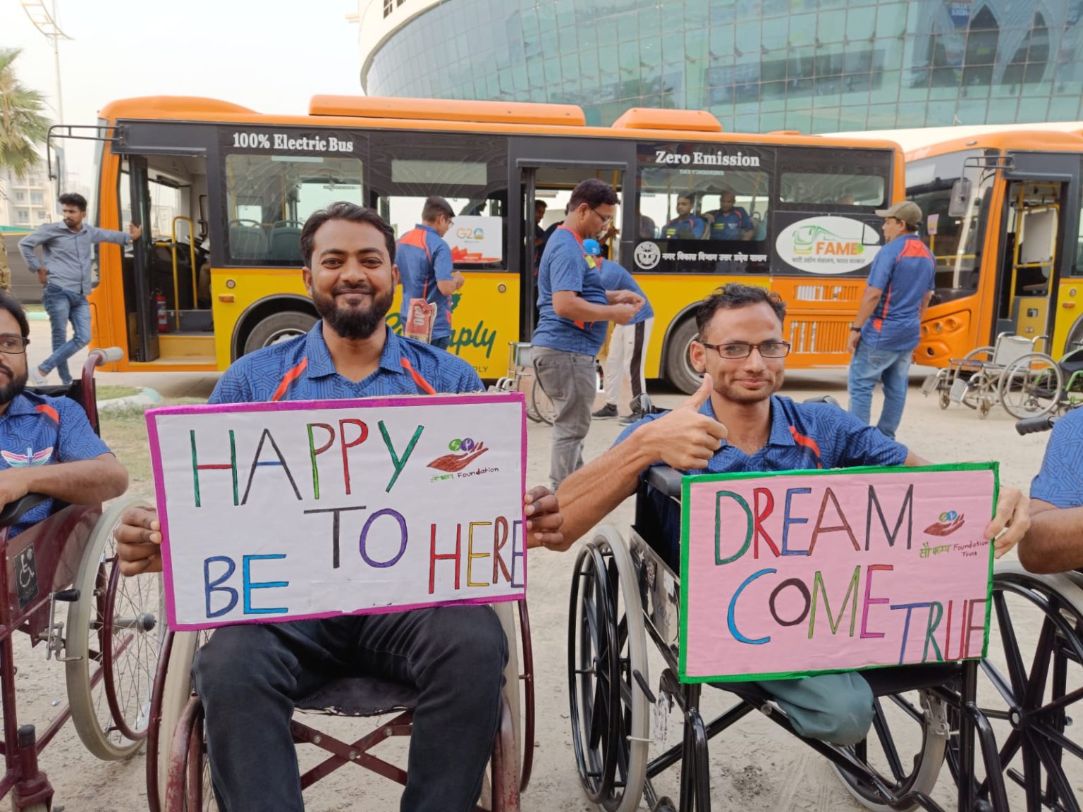 Cheer with speciallyabled fans at Lucknow's wheelchair friendly