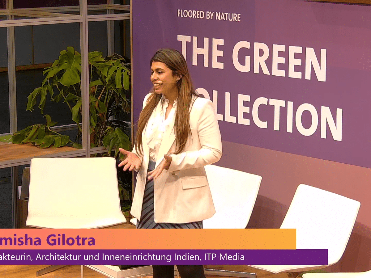 Sumisha Reddy Sumisha Gilotra decodes India's sustainable design trends at Domotex ...