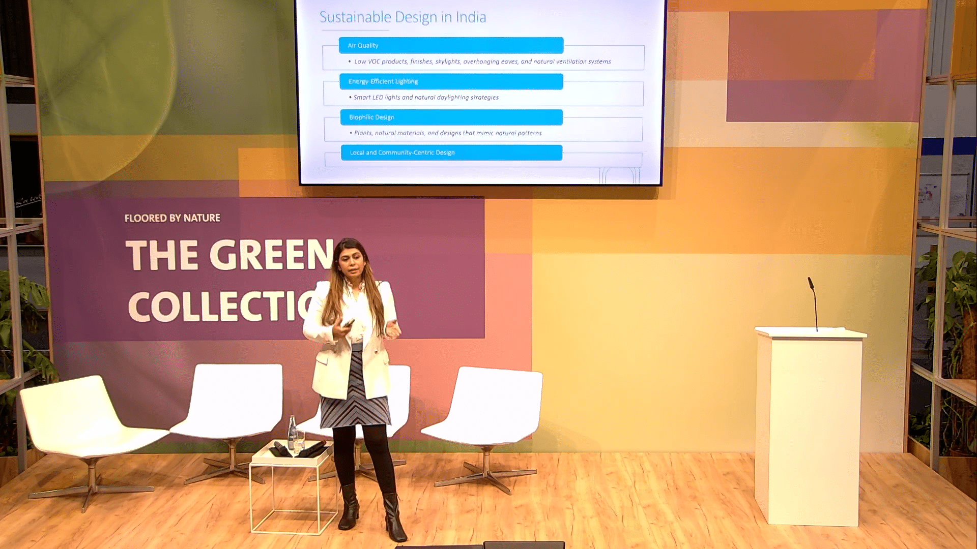 Sumisha Reddy Sumisha Gilotra decodes India's sustainable design trends at Domotex ...