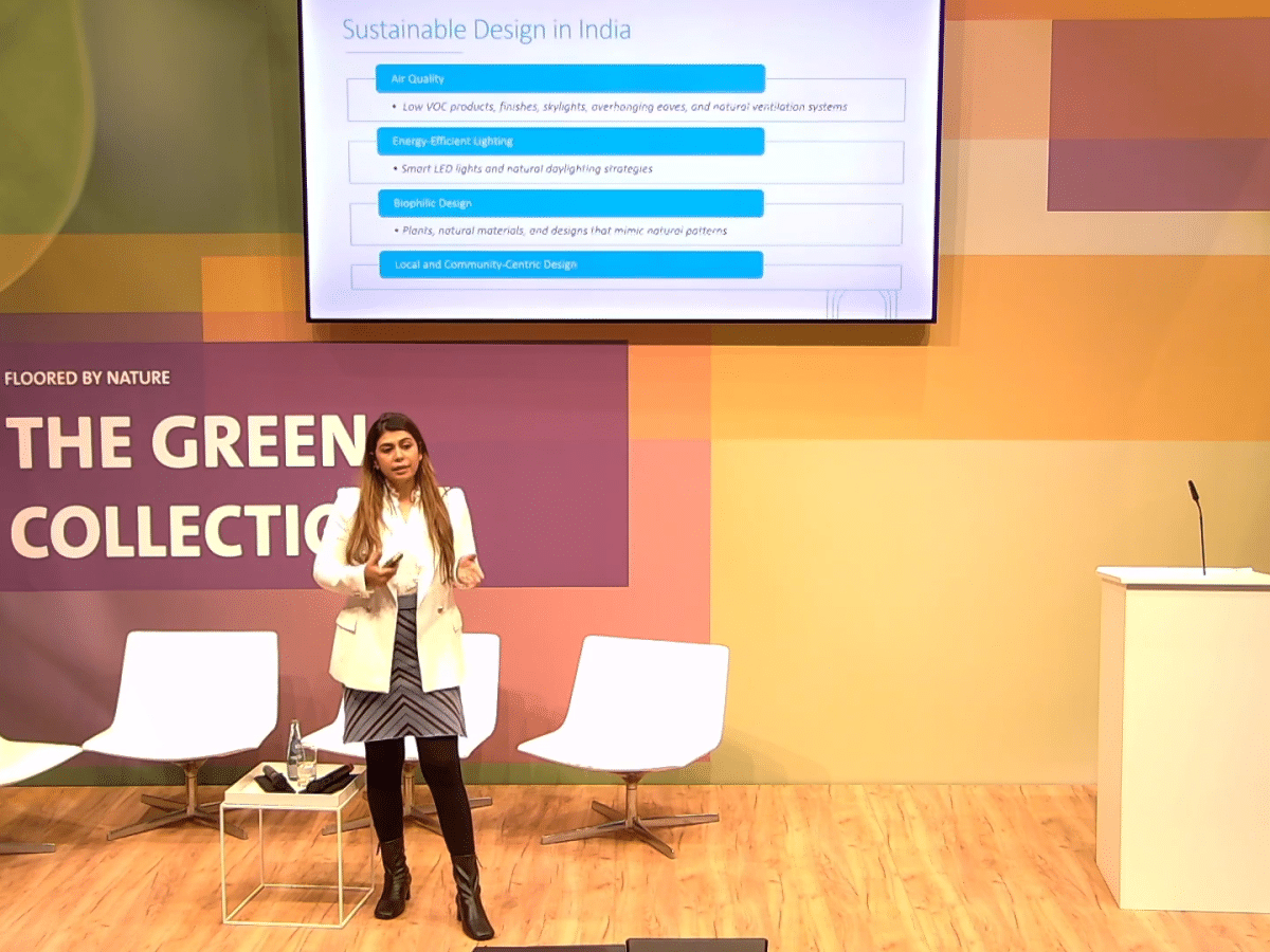 Sumisha Reddy Sumisha Gilotra decodes India's sustainable design trends at Domotex ...