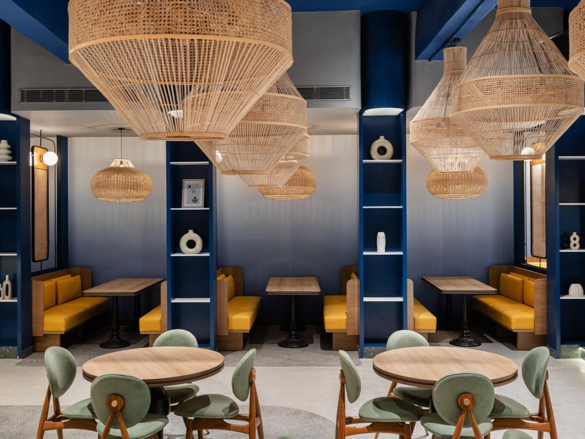 A traditional South Indian restaurant within a contemporary setting