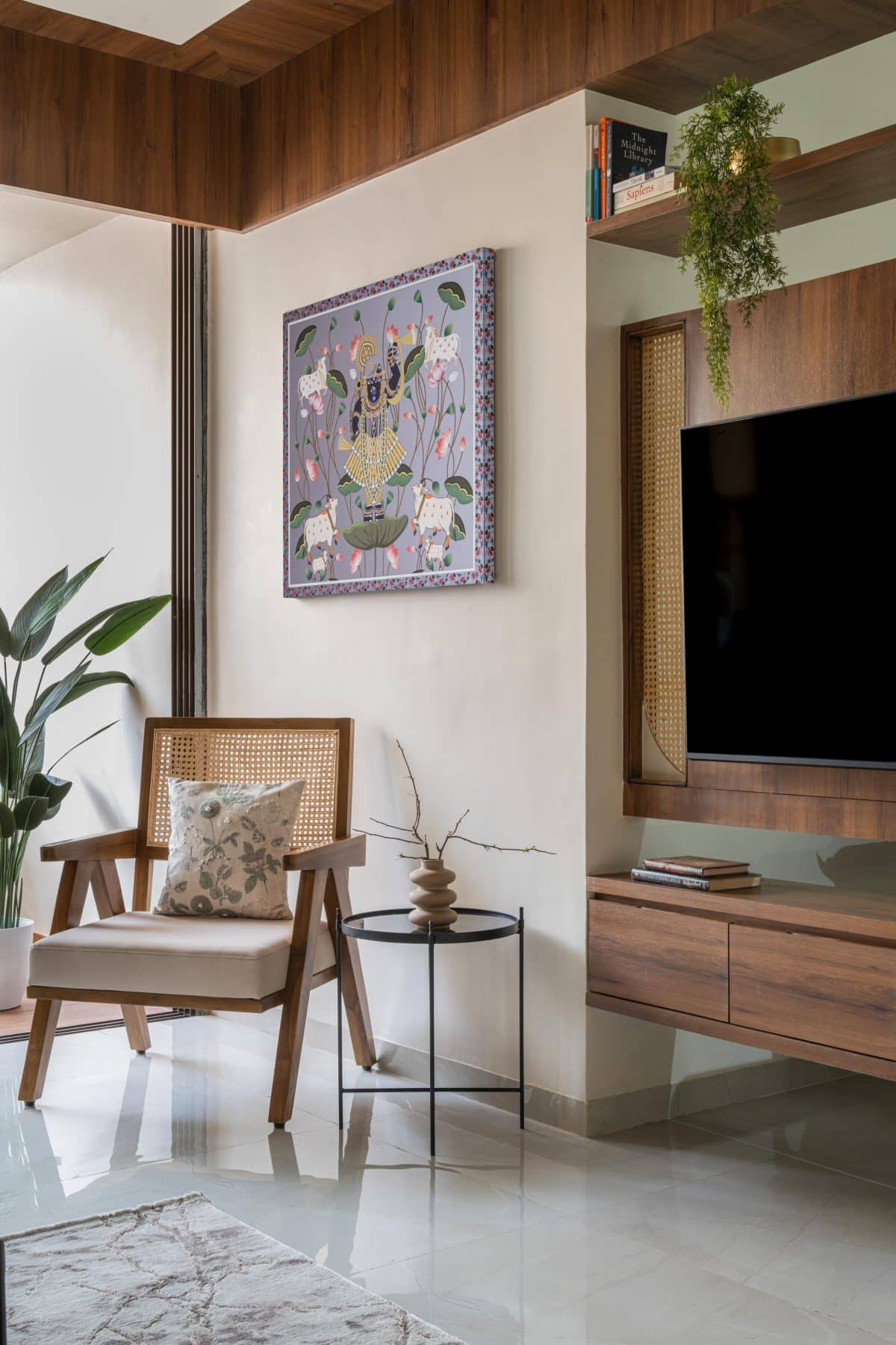 Trace cultural roots woven into the serene fabric of this 3BHK family ...