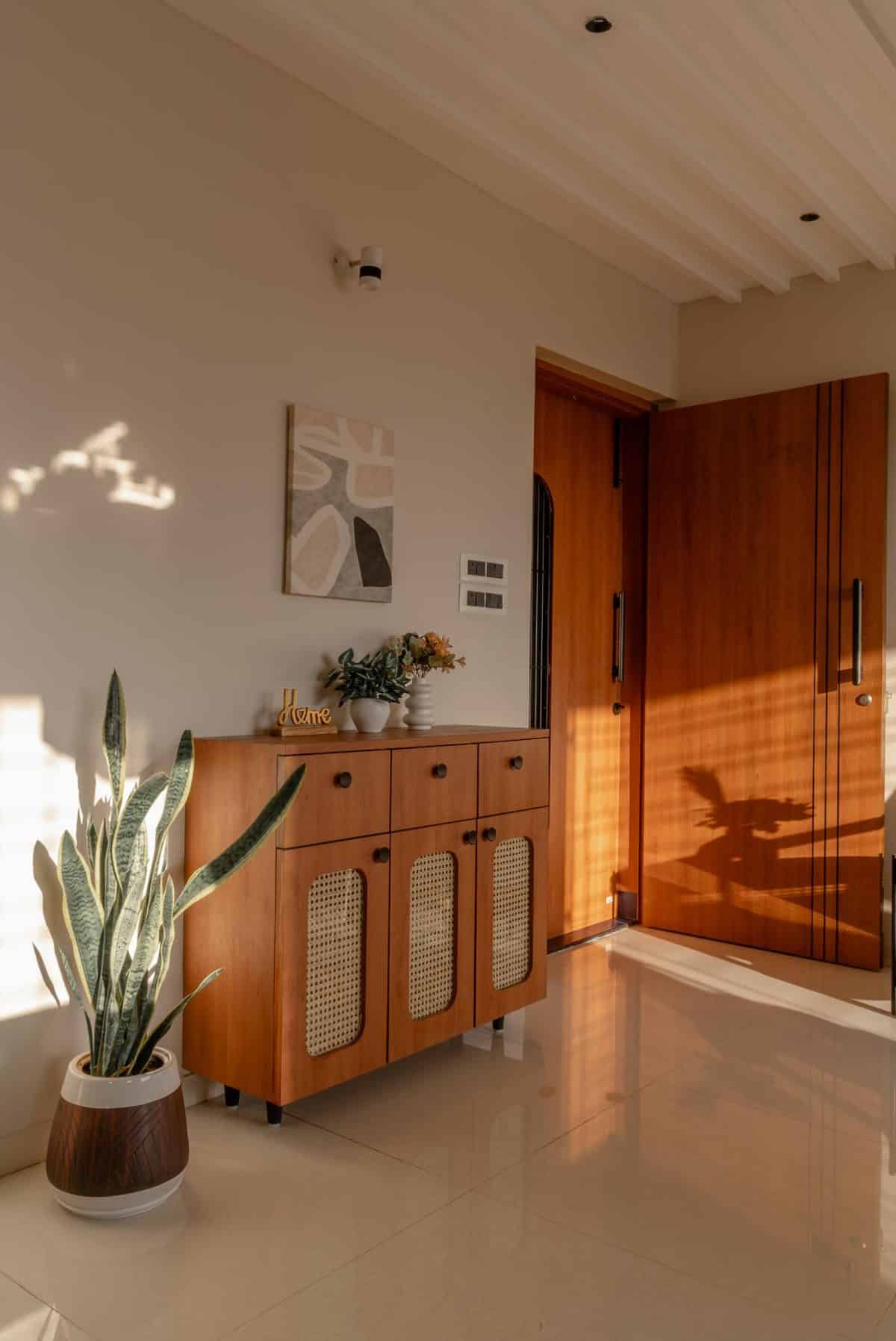 Inside this Vastu-compliant 2BHK in Pune that does rattan the right way ... - Vastu Compliant Reclaimed Rattan Furniture