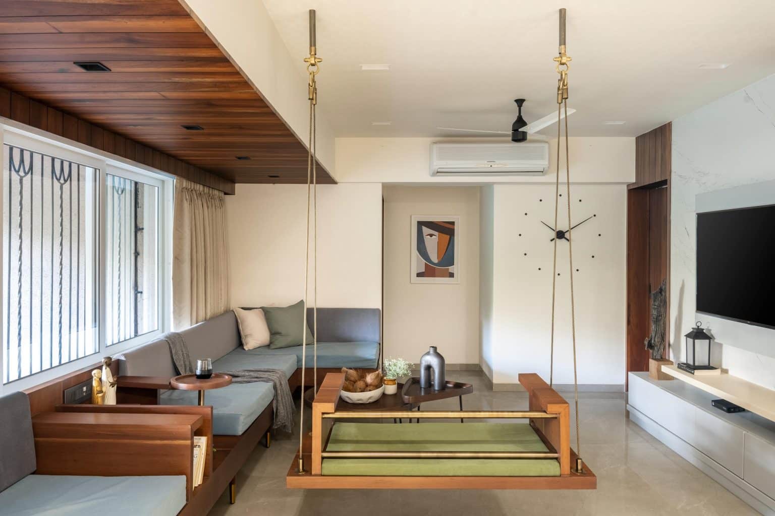Curated visual reference: Picture Idea: Swing Into Vibrant Serenity At This Contemporary Mumbai Residence