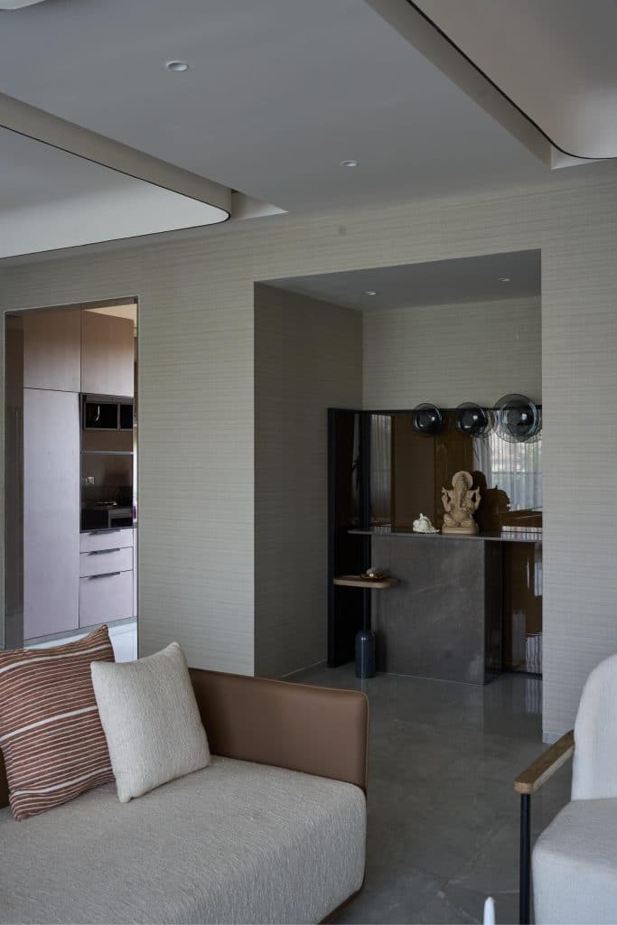 Feel minimalism warm up through tactile layers in this elegant Raipur ...