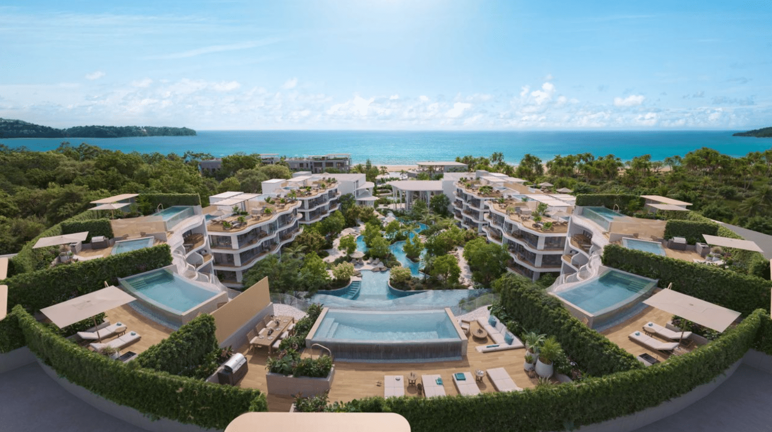 Curated visual reference: Sensorial Beachfront Penthouse Reference: Take A First Look At These Wellbeing Focused Beachfront Penthouses