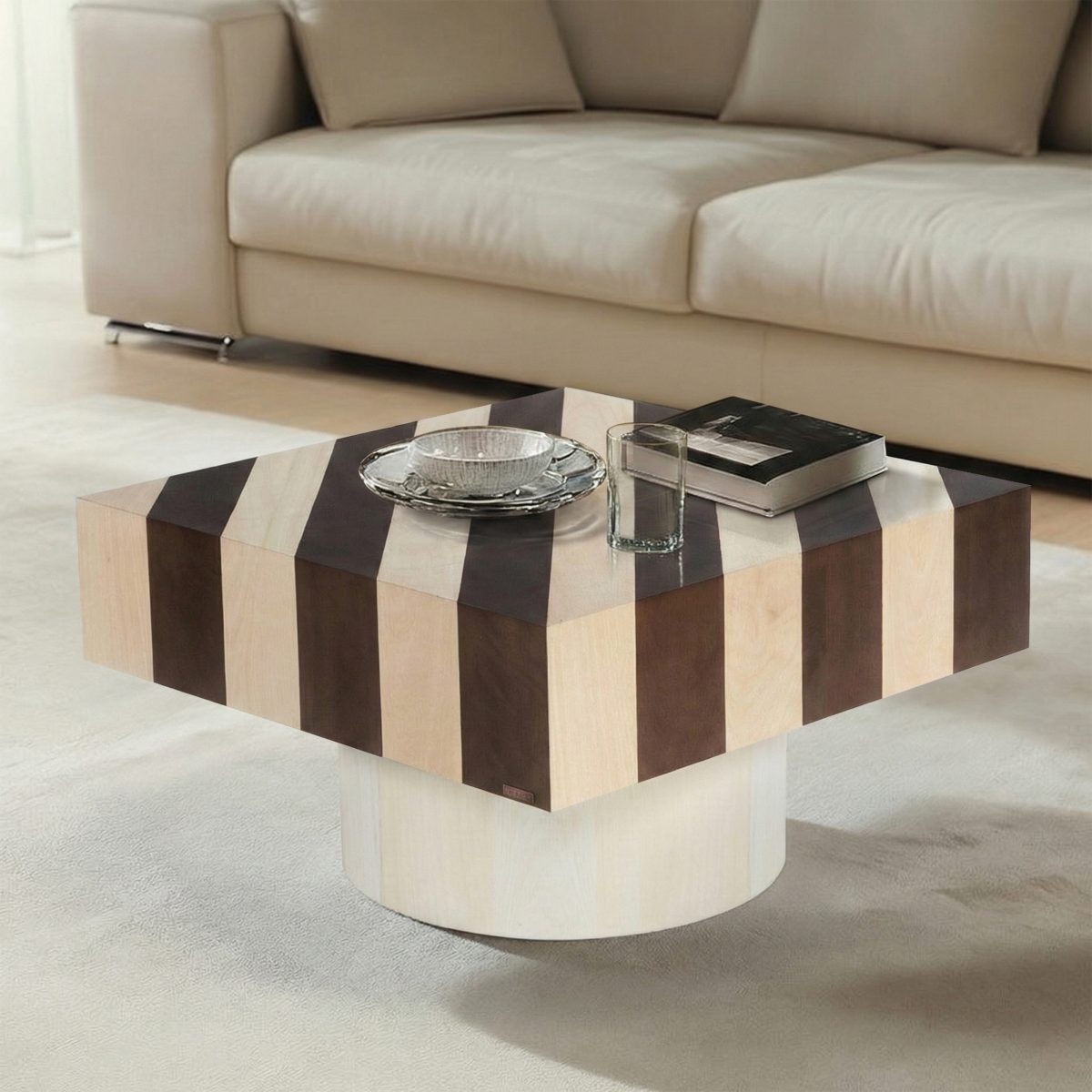 Chess-inspired contemporary living room collection