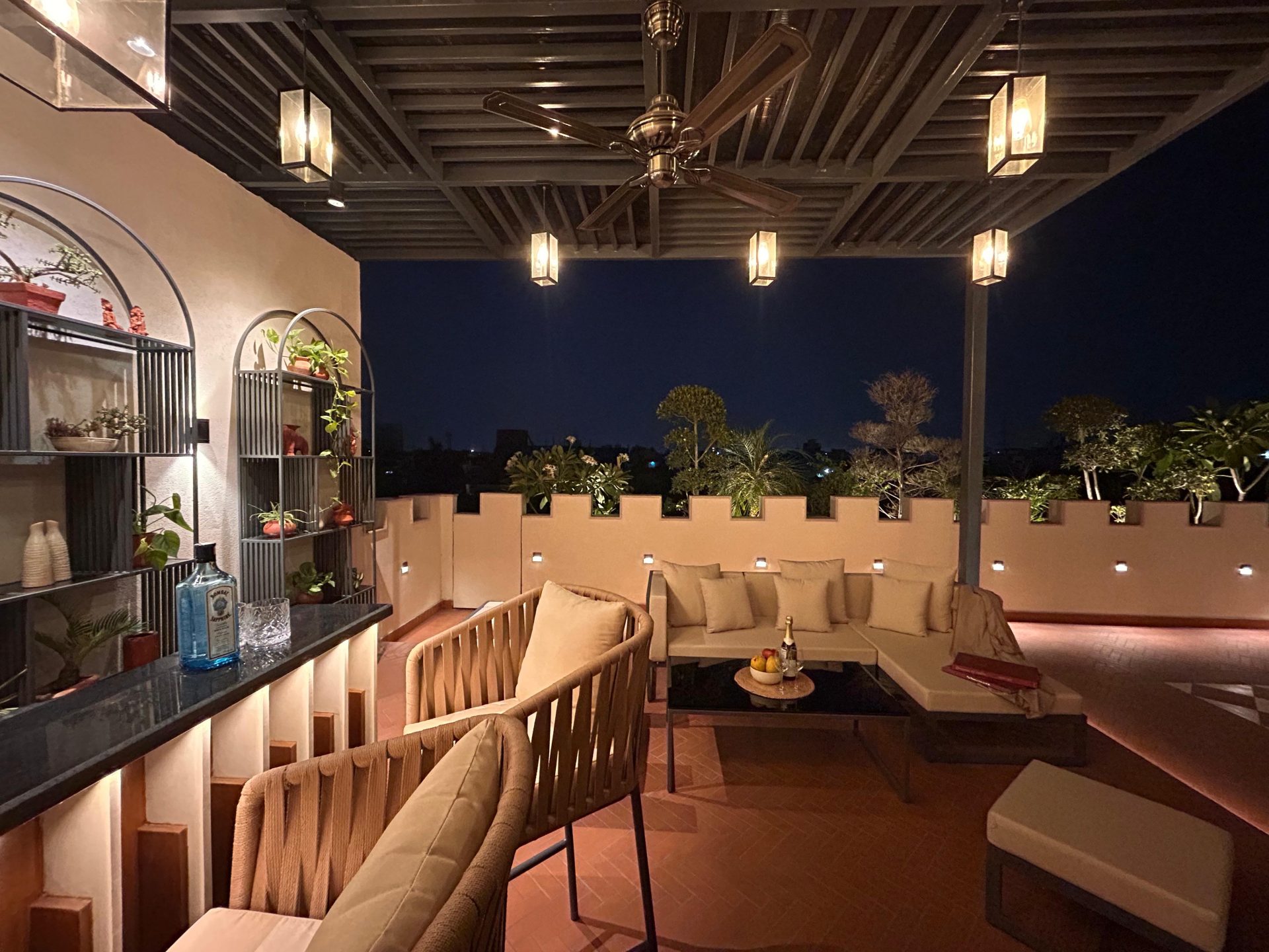 Indian Rocks Rooftop Bar Entertain extravagantly on this 1,800 sq ft rooftop in Noida designed ...