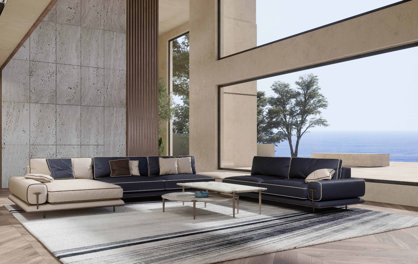 Blues Sofa by Turri is an exemplary definition of original, authentic and unique