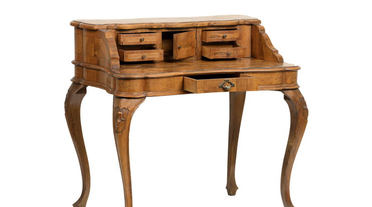 The Great Eastern Home Presents Italian, Small Antique Writing Desk For Bedroom