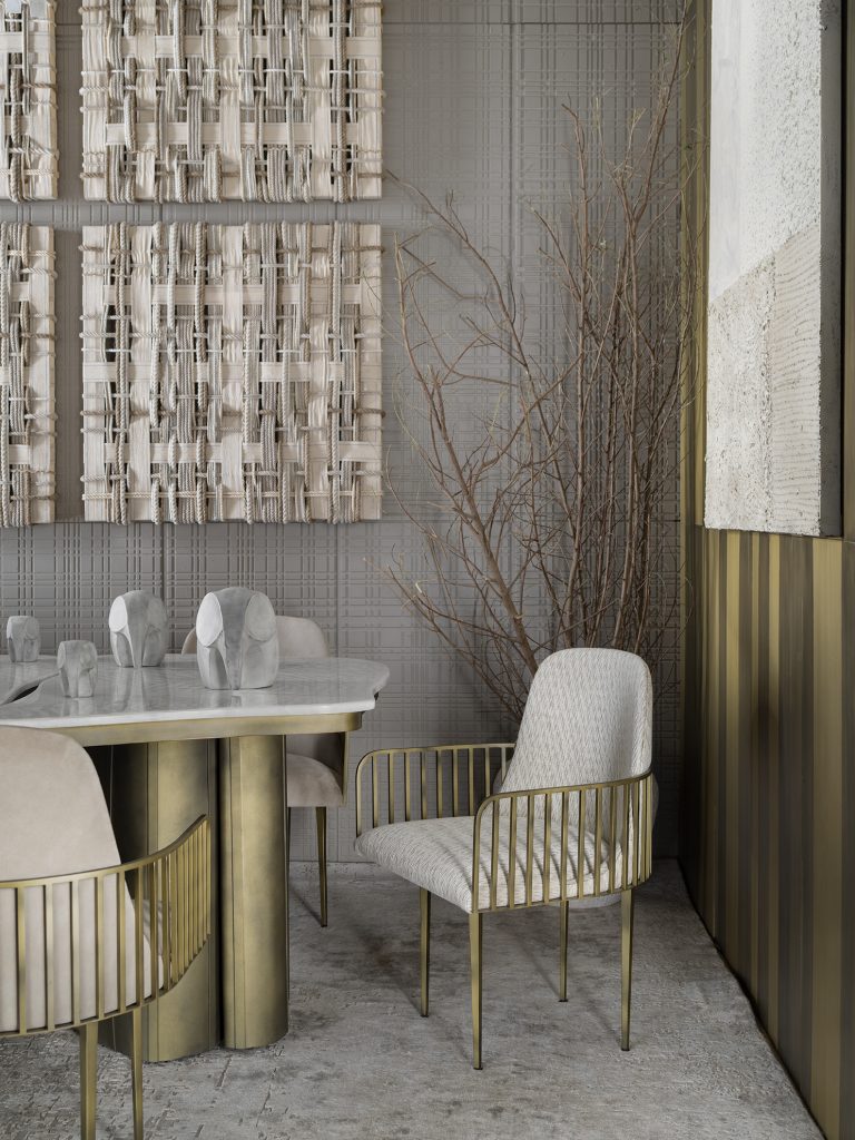 Make big statements with this ultraluxurious dining furniture